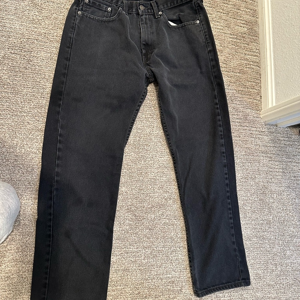 Levi's Men's Dark Gray Straight Jeans